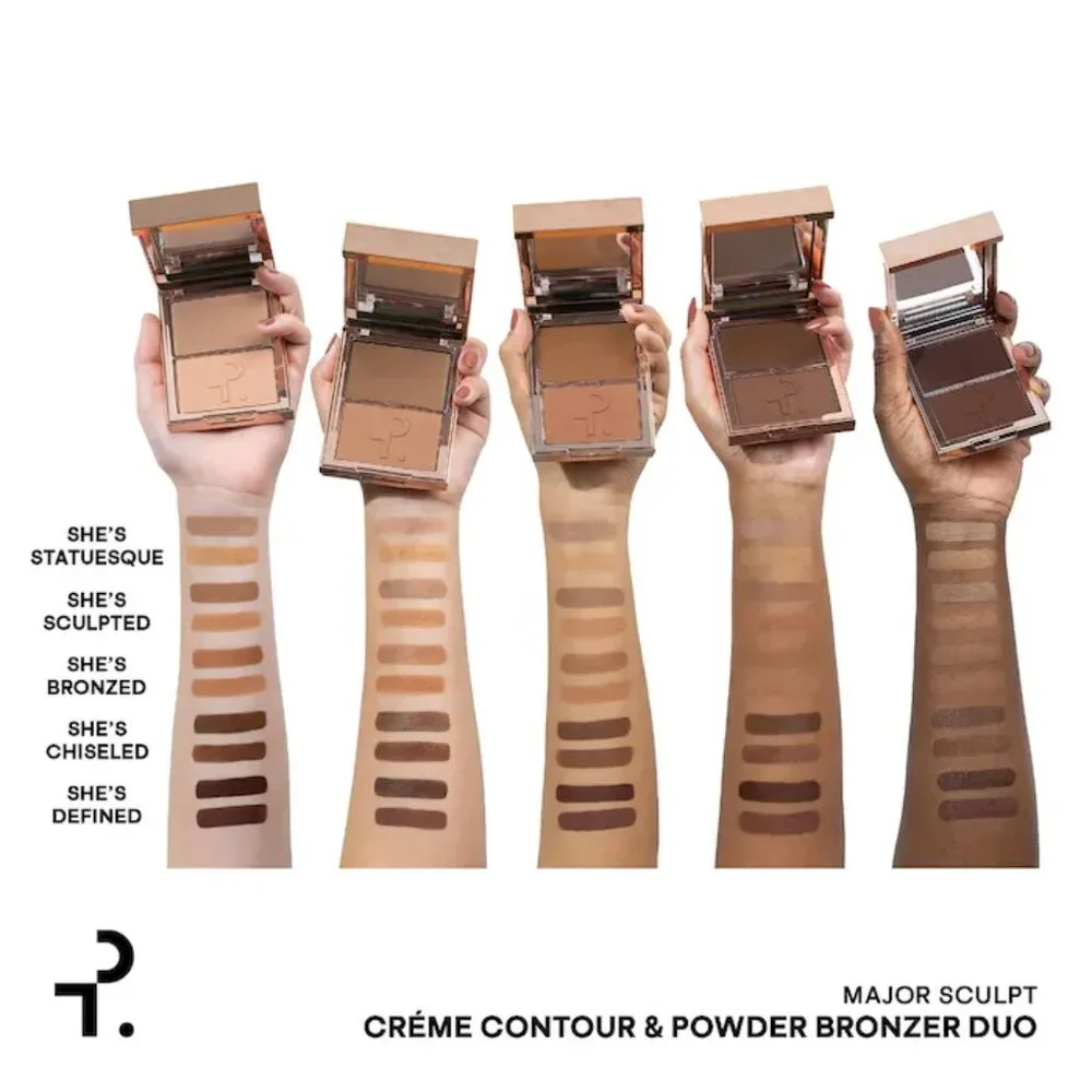 BNIB ✅ Patrick TA SHE'S DEFINED ( WARM DEEP) Contour & Powder Bronzer Duo